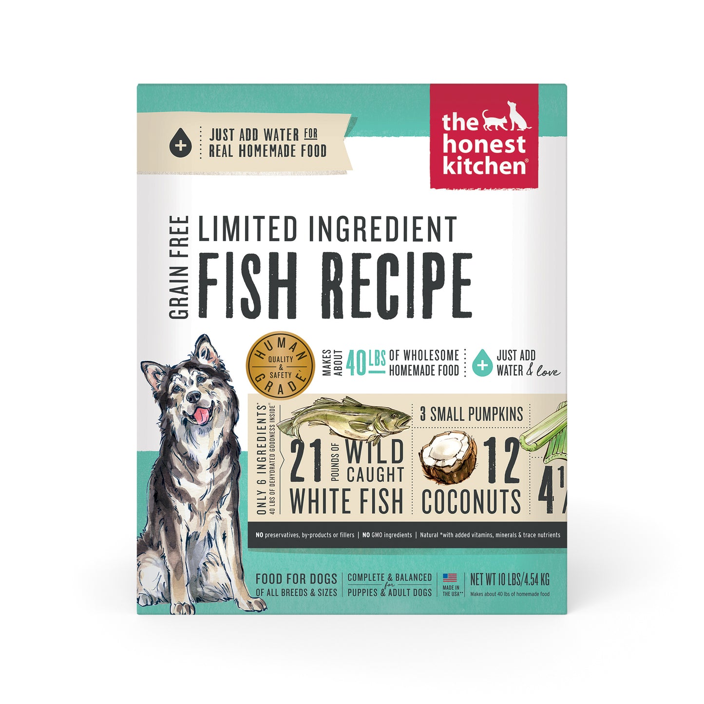 The Honest Kitchen Dehydrated Limited Ingredient Fish Dog Food 10lb