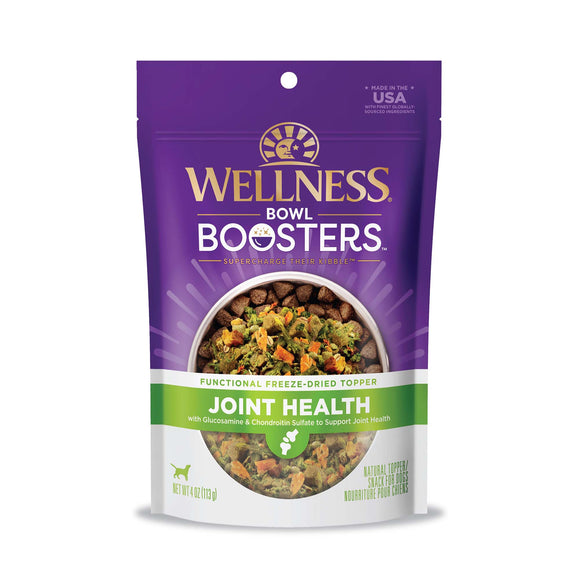 Wellness Bowl Boosters Functional Freeze-Dried Dog Food Topper Joint Health Dog 4oz Bag