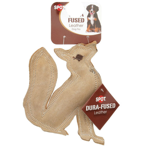 Spot Ethical Pet Dura Fused Leather Dog Toy Fox 7.5 in