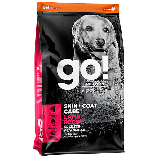 Petcurean Go Dry Dog Food Skin and Coat 22lb Lamb