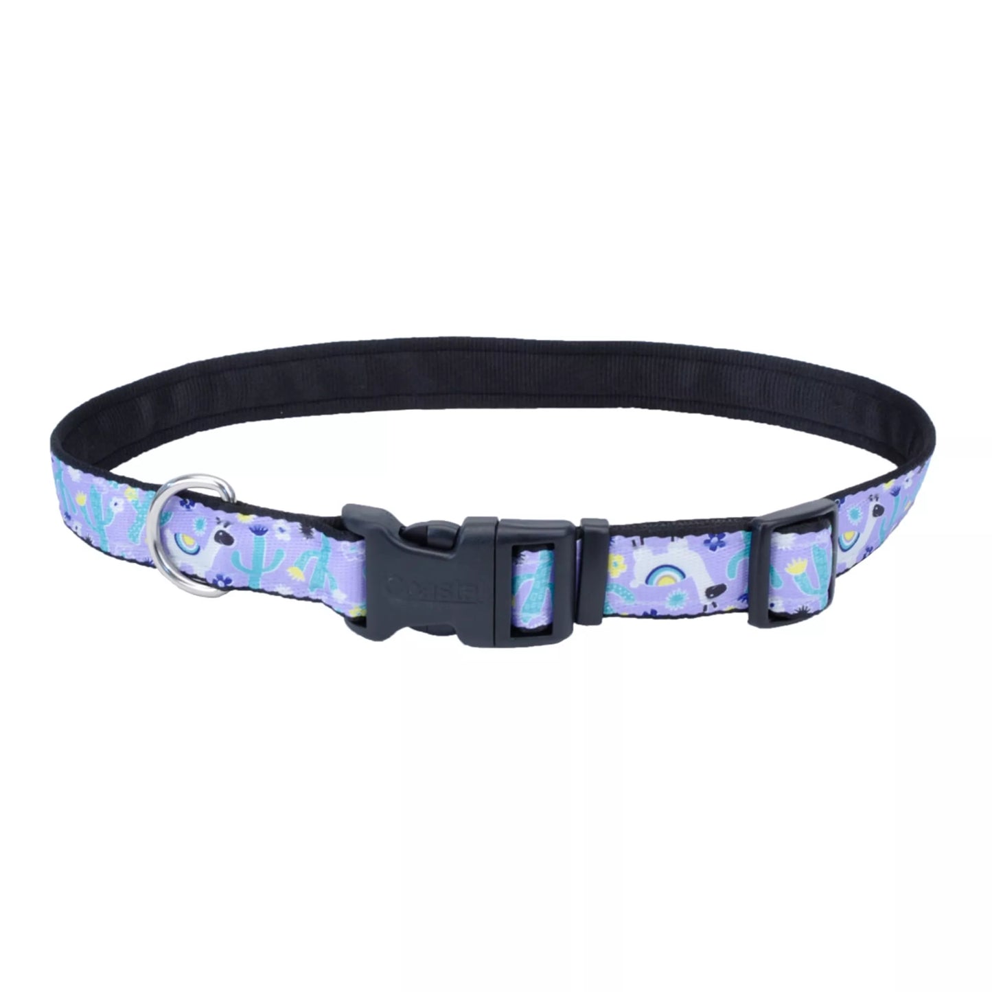 Coastal Exclusive Styles 5/8in Wide 8-12in Dog Collar Llamas