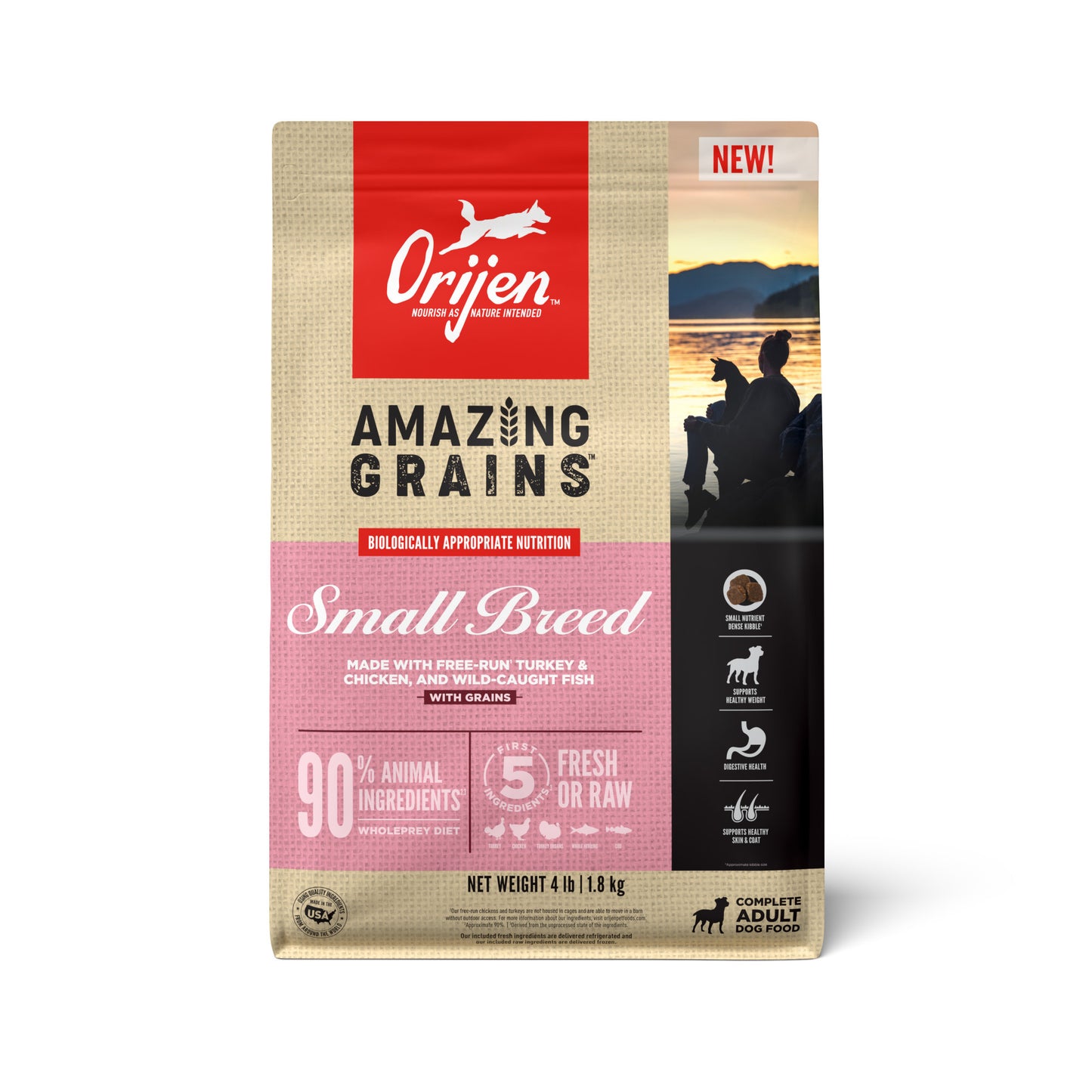 ORIJEN Amazing Grains Small Breed 4LB