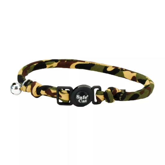 Coastal Safe Cat 3/8in Wide 8-12in Round Fashion Collar Camo