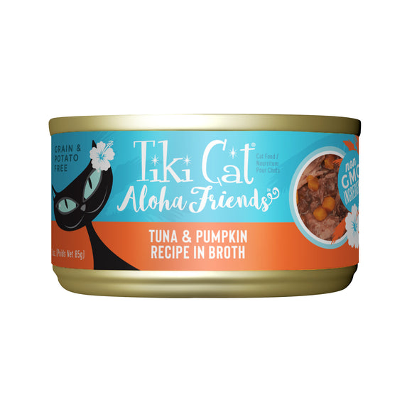 Tiki Cat Aloha Friends Wet Cat Food Tuna & Pumpkin 3oz Can