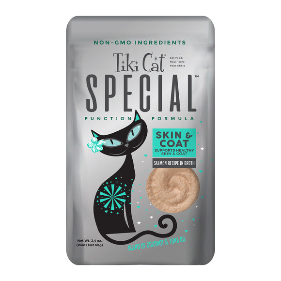 Tiki Cat Special Skin & Coat Wet Cat Food Salmon 2.4oz Pouch