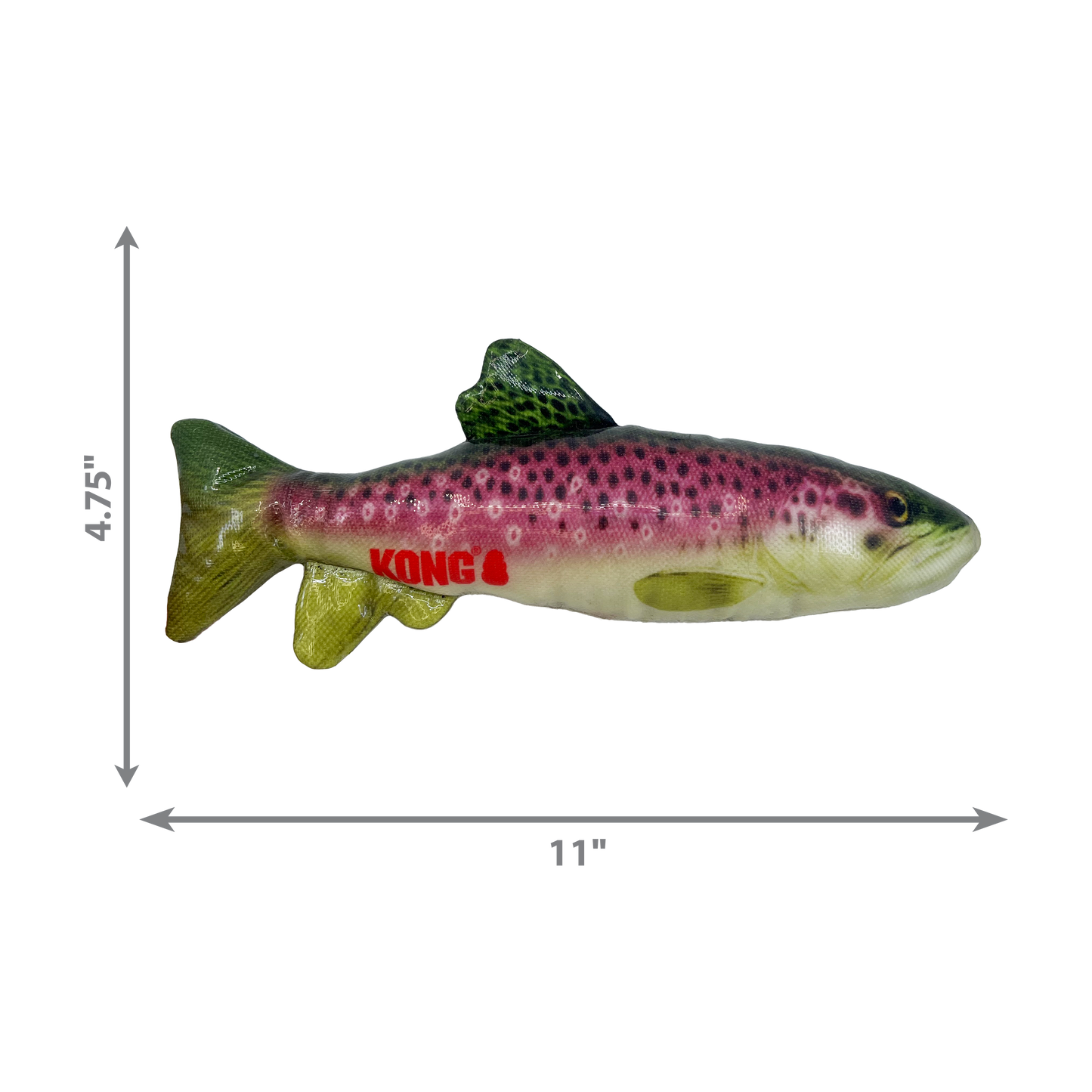 Kong Dog Toy Wild Shieldz Trout Medium