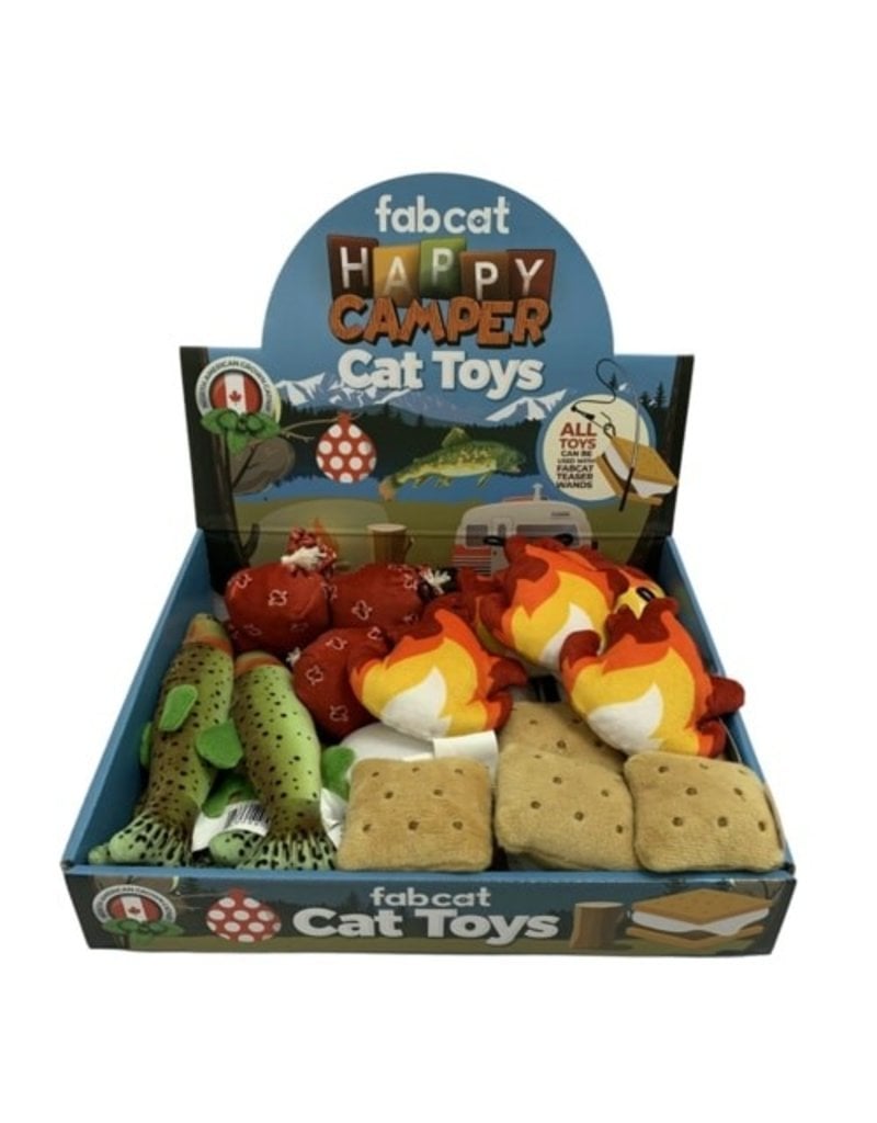 Fab Cat Catnip Cat Toys Happy Camper Assorted Toy