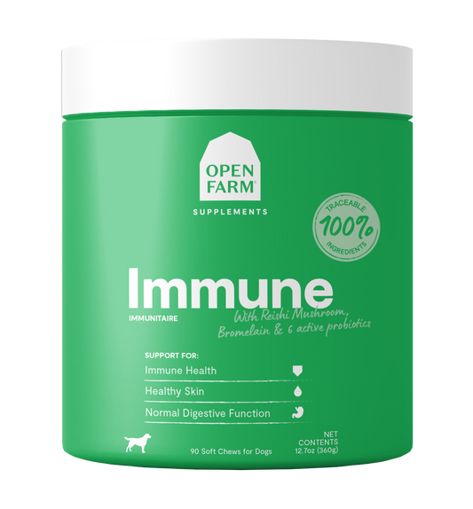 Open Farm Immune Supplements For Dogs 12.7oz Canister