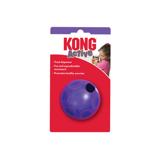 Kong Cat Toy Cat Treat Dispensing Ball Purple