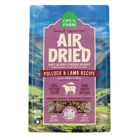 Open Farm Air Dried Pollock & Lamb Recipe For Dogs 32oz Bag