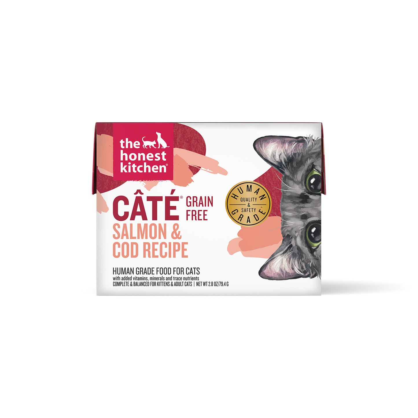 The Honest Kitchen Câté Grain Free Salmon & Cod Pâté Wet Cat Food, 2.8oz