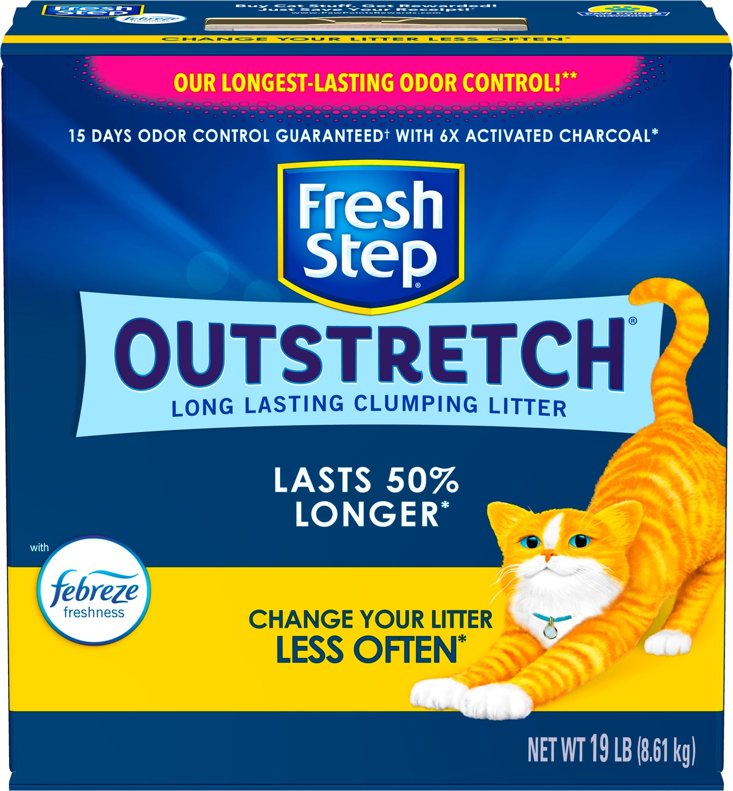 Fresh Step Outstretch Scented Clumping Cat Litter 19lb