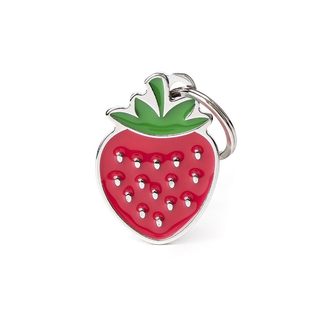My Family ID Food Strawberry ID Tag
