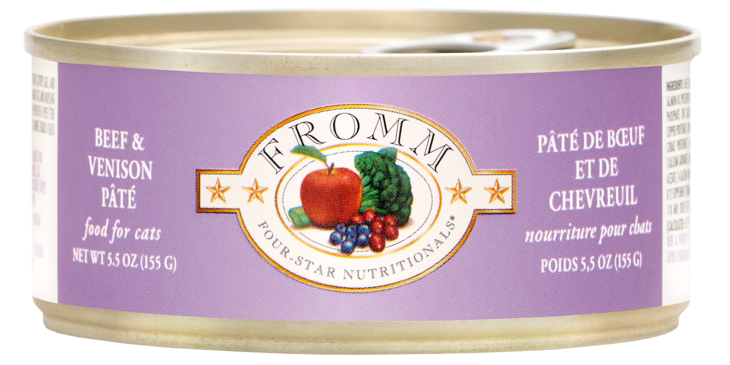 Fromm Four-Star Nutritionals Beef & Venison Pâté Food for Cats 5.5 oz