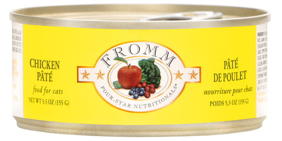 Fromm Four-Star Nutritionals Chicken Pâté Food for Cats 5.5 oz
