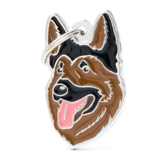 My Family ID Friends German Shepherd ID Tag
