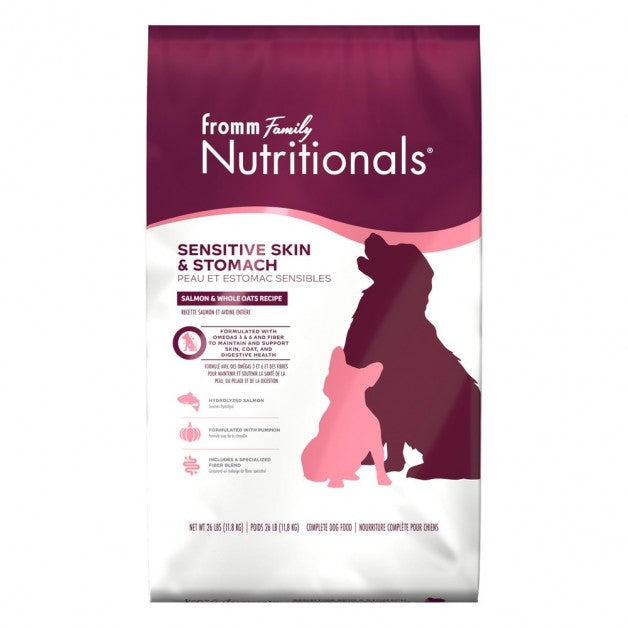 Fromm Nutritionals Dry Dog Food Sensitive Stomach Salmon and Oatmeal 26lb
