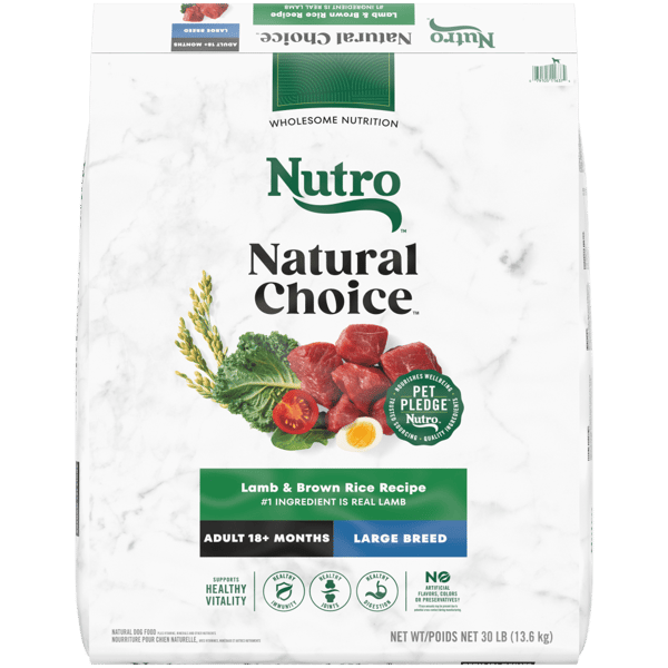 Nutro Natural Choice Dry Dog Food Large Breed Adult Lamb & Brown Rice Recipe 30lb bag