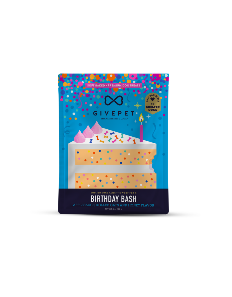 GivePet Soft & Chewy Dog Treats Birthday Bash 6 oz