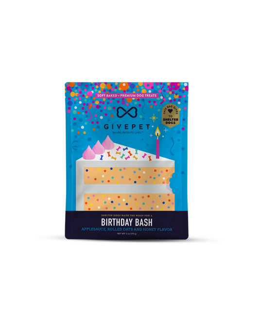 GivePet Soft & Chewy Dog Treats Birthday Bash 6 oz