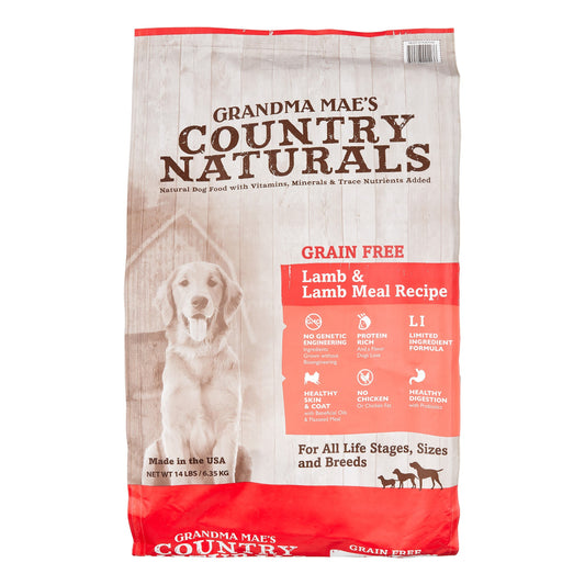 Grandma Mae's Country Naturals Dog Limited Ingredient Diet Grain-Free Lamb 12lb