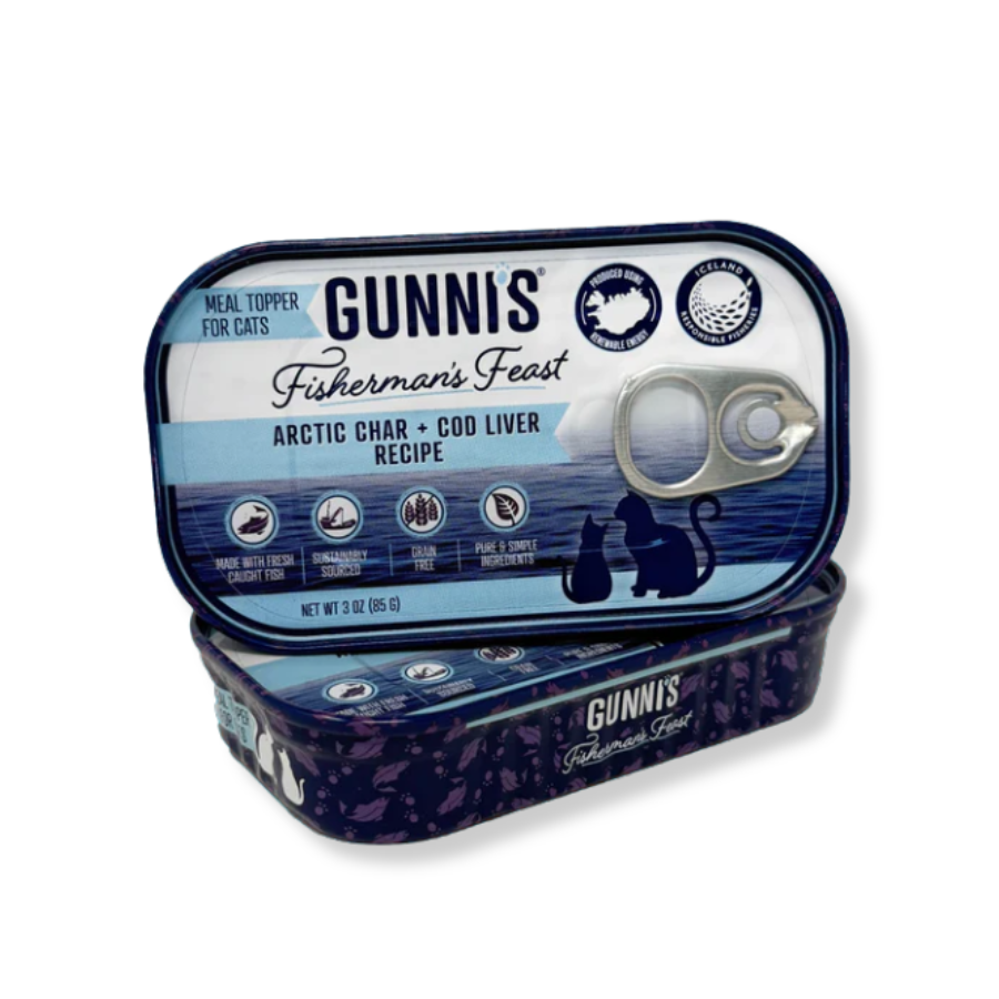 Gunnis Pet Arctic Char and Cod Liver Food Topper for Cats 3oz