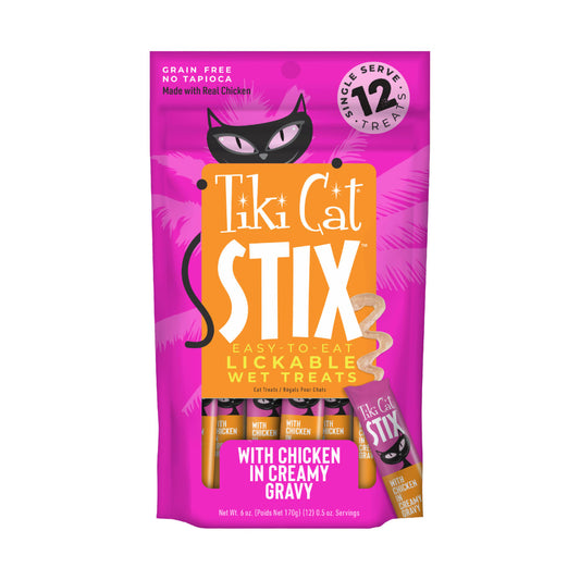 Tiki Cat Stix Wet Cat Treats Chicken 6oz Pouch