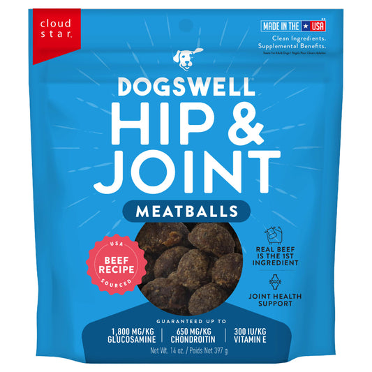 Dogswell Hip & Joint Beef Recipe Meatballs - 14 oz