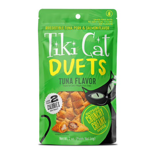 Tiki Cat Duets Cat Treats Tuna Flavor 2oz Pouch