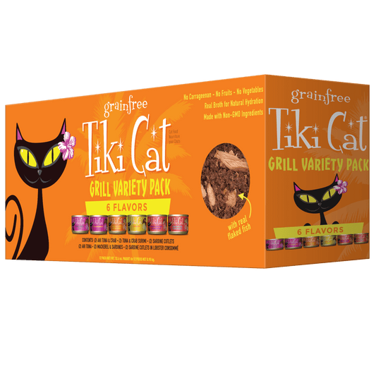 Tiki Cat Grill Wet Cat Food Variety Pack 2.8oz Cans (12 Count)