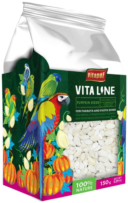 A&E Vitapol Line Pumpkin Seeds for Parrots and Exotic Birds 5.29oz