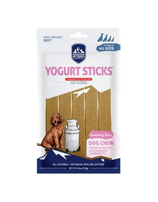 Himalayan Grain Free Dog Treat 4.8oz Yogurt Sticks Strawberry