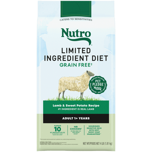 Nutro Limited Ingredient Dry Dog Food Adult Lamb & Sweet Potato Recipe 22lb bag