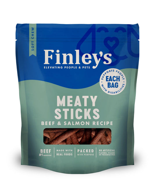 Finley's Meaty Sticks Beef & Salmon Dog Treats 5 oz