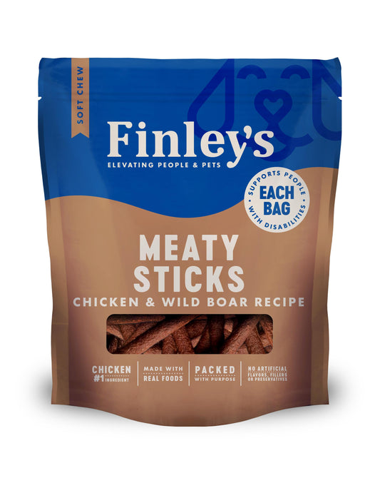 Finley's Meaty Sticks Chicken & Wild Boar Dog Treats 5oz