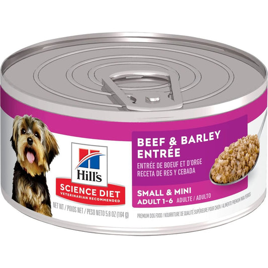 Hill's Science Diet Adult Small & Mini Beef & Barley Entree Wet Dog Food - 5.8 oz