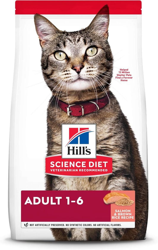 Hill's Science Diet Adult Salmon & Brown Rice Recipe Dry Cat Food - 3.5 Lb