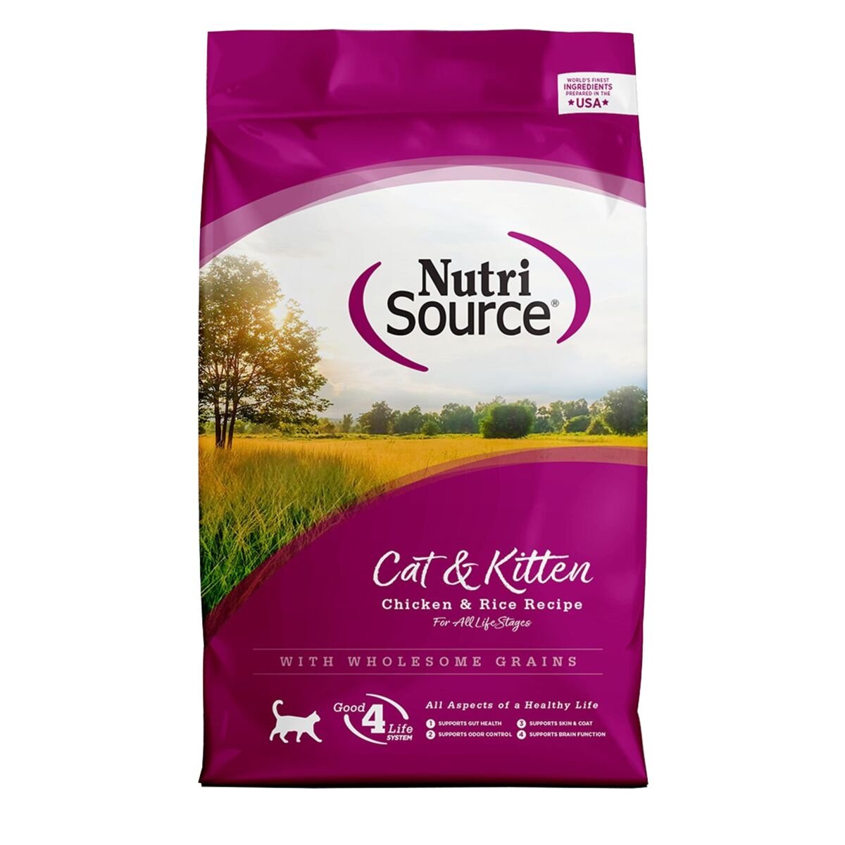 Nutrisource Cat & Kitten Chicken & Rice Recipe Cat Food - 16 Lb