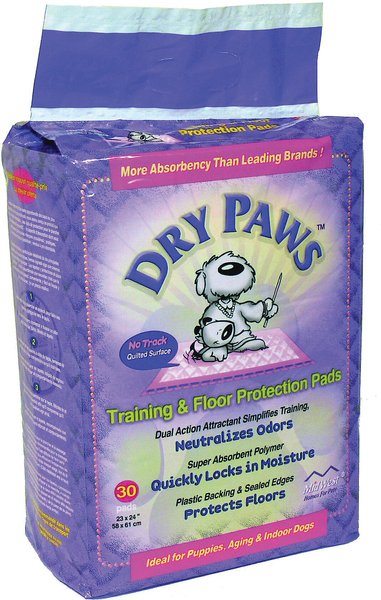 Midwest Dry Paws Training and Floor Protection Pads 23x24in 30pk