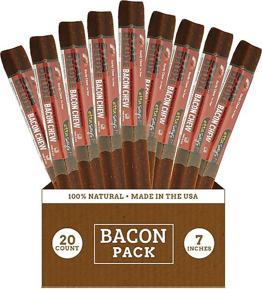 Etta Says Dog Chew Star Deluxe Bacon 7in Single