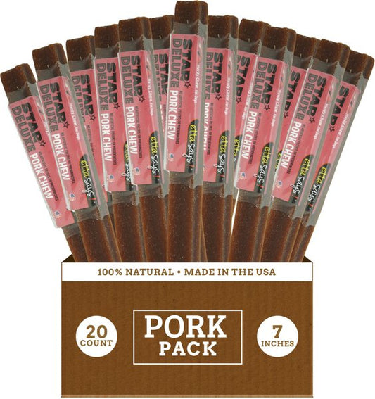 Etta Says Dog Chew Star Deluxe Pork 7in Single