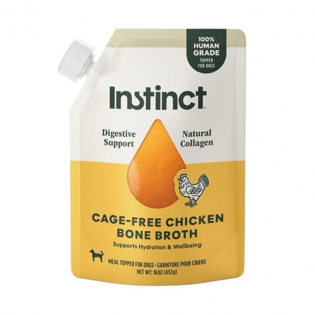 Instinct Chicken Bone Broth Meal Topper for Dogs 16 oz
