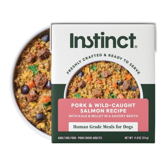 Instinct Freshly Crafted Meals Pork and Salmon for Dogs 11oz