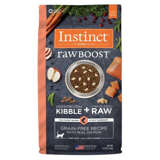 Instinct Raw Boost Salmon Dry Cat Food 4.5lb Bag
