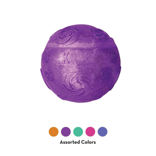 Kong Dog Toy Squeezz Crackle Ball Medium Assorted