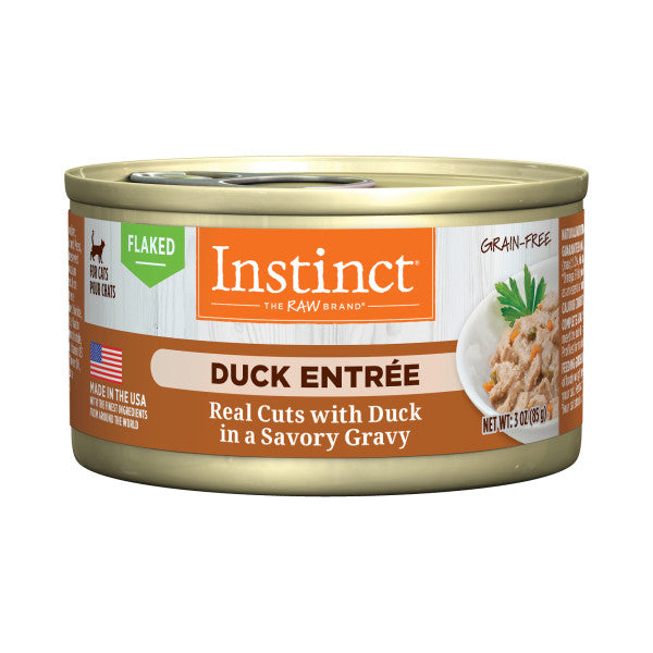 Instinct Flaked Duck Entrée Canned Cat Food 3oz Can