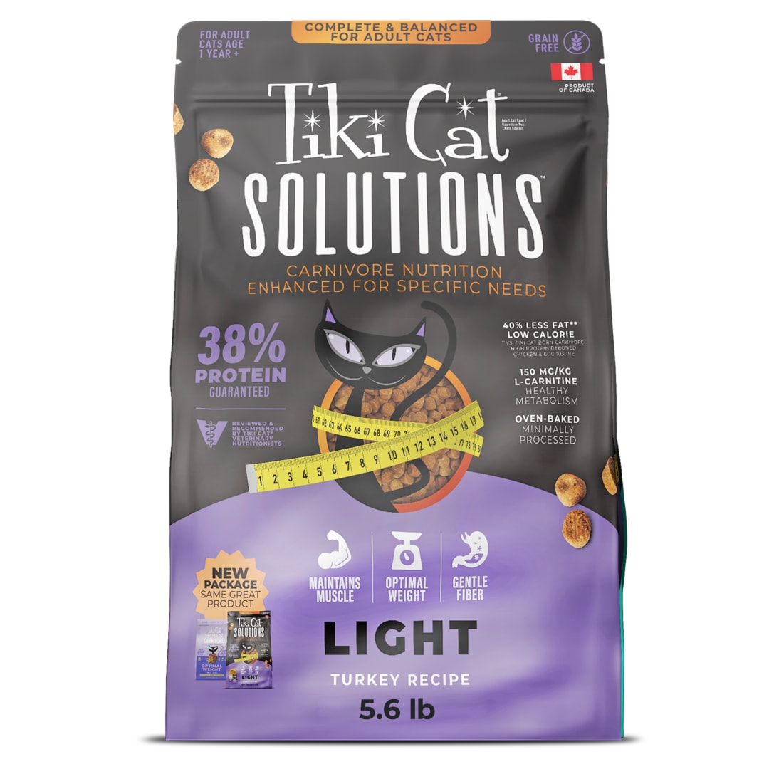 Tiki Cat Born Carnivore Optimal Weight Dry Cat Food, Turkey, 5.6 lbs Bag
