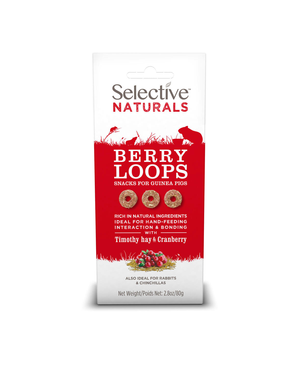 Science Selective Berry Loops Snacks for Guinea Pigs 4ea 2.8 oz