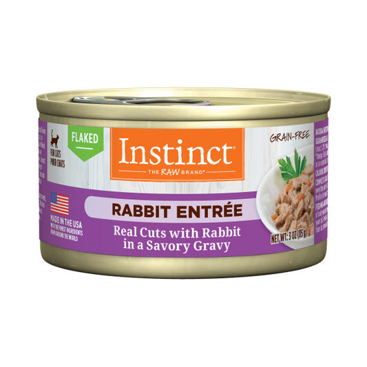 Instinct Flaked Rabbit Entrée Canned Cat Food 3oz Can