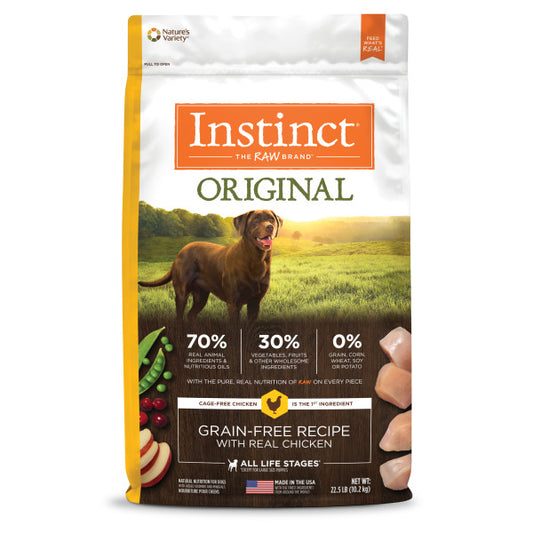 Instinct Original Grain-Free Recipe with Real Chicken Dry Dog Food 22.5lb Bag